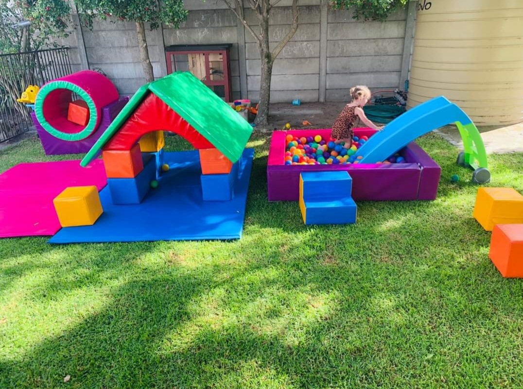 Little Lea soft play items at a Cape Town party